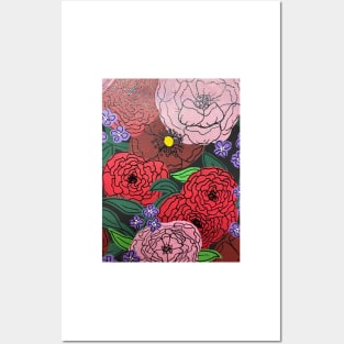 Painted Roses Posters and Art